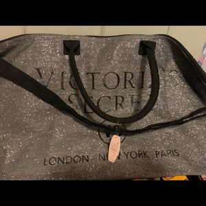 Victoria Secret Glitter Tote Beach Bag